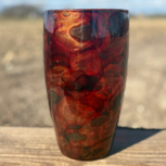 Vaas &#039;Pasa&#039; Epoxy - Rood en Zwart tinten  