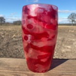 Vaas &#039;Pasa&#039; Epoxy - Rood en Roze-tinten 