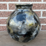 Bolvaas &#039;Hooper&#039; Epoxy Marbled, Zwart, wit en goud 